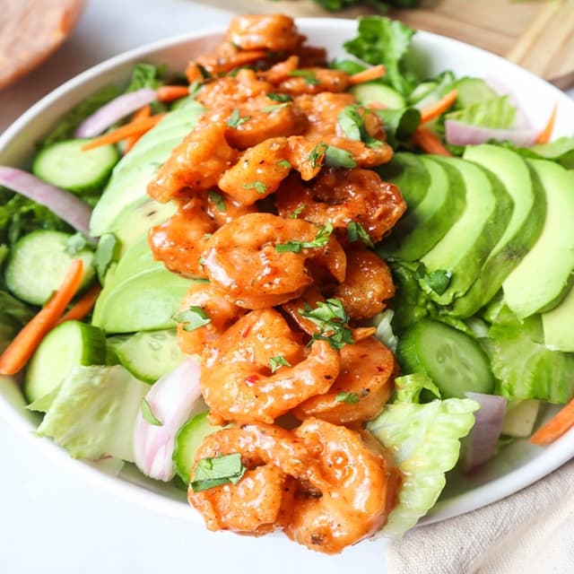 Bang bang prawn salad