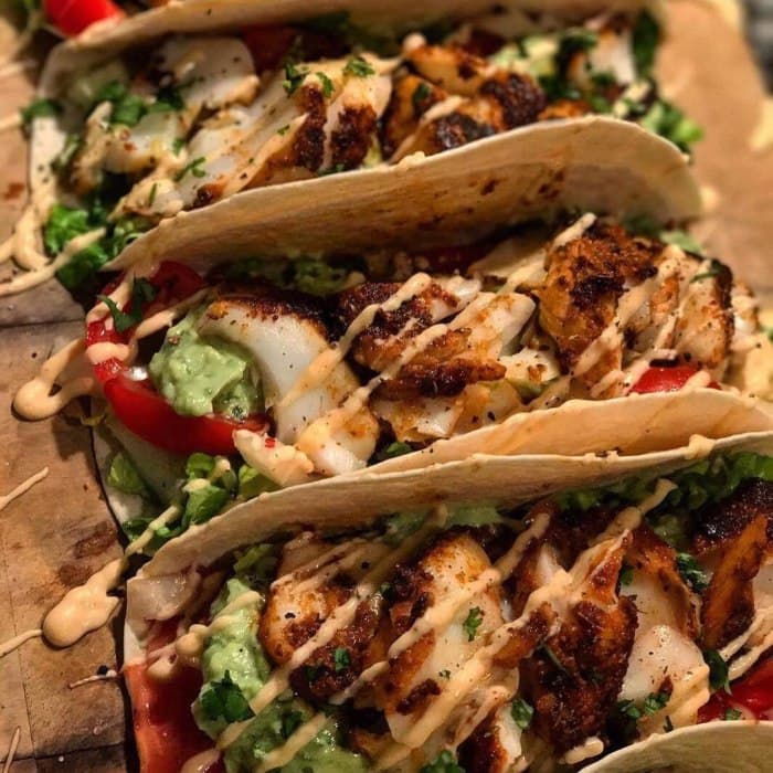 Cajun spiced fish tacos