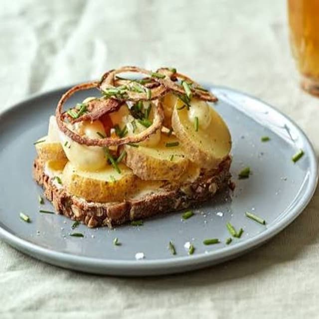Open-faced Sandwich With Potato